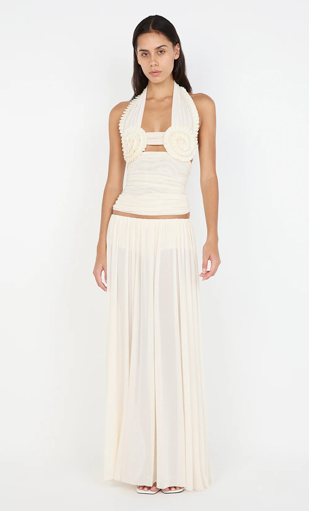 The Dante Spiral Halter Top and Camille Maxi Skirt Set - Bec & Bridge