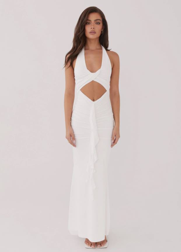 Allanna Frill Maxi Dress - peppermayo