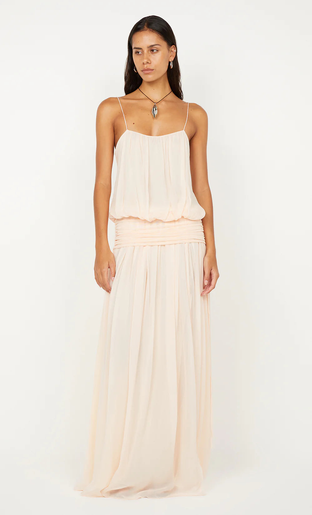 peaches and cream dress bec and bridge Camille maxi Zipper LENGTH:TALL (5'9 - 6'3 +) Covered in a delicate Ever-Pretty Deep V-Neck Chiffon