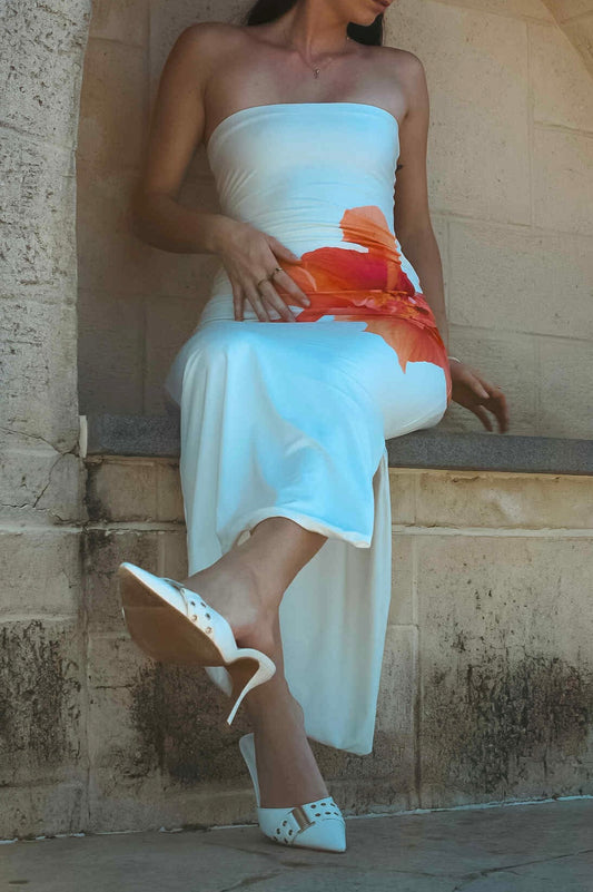 Custom reversible strapless maxi dress - fitsbygen